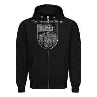 Black chicago Zipper Hoodie - linhVisuals
