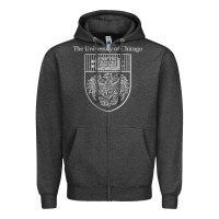 Charcoal Heather chicago Zipper Hoodie - linhVisuals