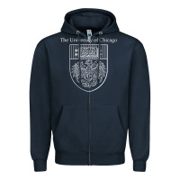 Navy chicago Zipper Hoodie - linhVisuals