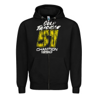 Black cole trickle Zipper Hoodie - linhVisuals
