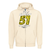 Sandshell cole trickle Zipper Hoodie - linhVisuals