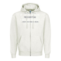 Oatmeal Heather if i had a dollar for everytime i got distracted Zipper Hoodie - linhVisuals