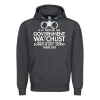 Smoke if i'm not on the government watchlist Zipper Hoodie - linhVisuals