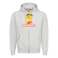 Dove Grey backwoods tshirt Zipper Hoodie - linhVisuals