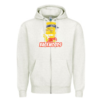Oatmeal Heather backwoods tshirt Zipper Hoodie - linhVisuals