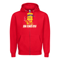 Red backwoods tshirt Zipper Hoodie - linhVisuals