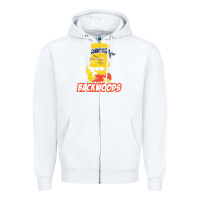 White backwoods tshirt Zipper Hoodie - linhVisuals