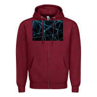 Burgundy network background Zipper Hoodie - linhVisuals