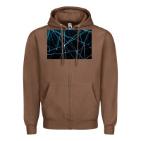 Chestnut network background Zipper Hoodie - linhVisuals