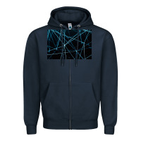 Navy network background Zipper Hoodie - linhVisuals