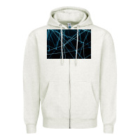 Oatmeal Heather network background Zipper Hoodie - linhVisuals