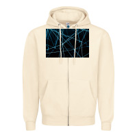 Sandshell network background Zipper Hoodie - linhVisuals