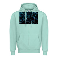 Seafoam network background Zipper Hoodie - linhVisuals