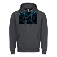 Smoke network background Zipper Hoodie - linhVisuals