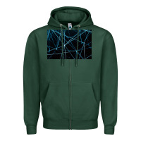 Sports Green network background Zipper Hoodie - linhVisuals