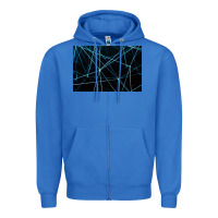 True Royal network background Zipper Hoodie - linhVisuals