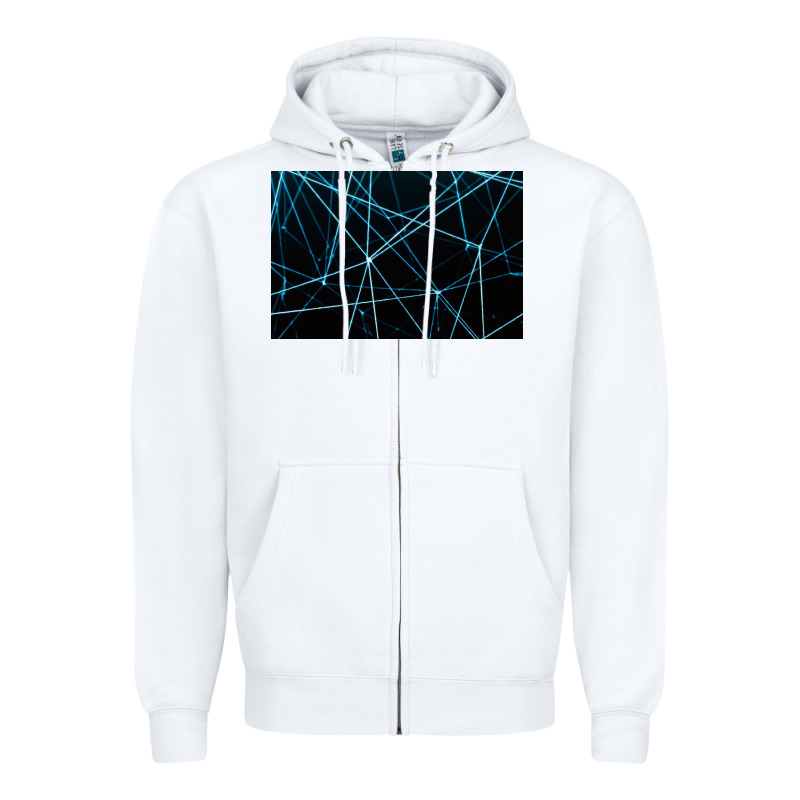 Network Background Zipper Hoodie by linhVisuals | Teevron