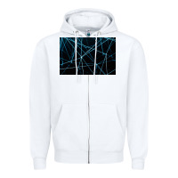 White network background Zipper Hoodie - linhVisuals