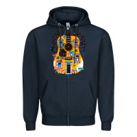 Navy courtney barnett müsic Zipper Hoodie - linhVisuals
