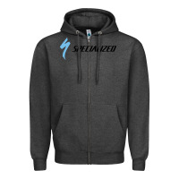 Charcoal Heather Specialized Bikes Bicycle Zipper Hoodie - linhVisuals