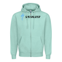Seafoam Specialized Bikes Bicycle Zipper Hoodie - linhVisuals