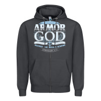 Smoke armor of god bible verse scripture Zipper Hoodie - linhVisuals