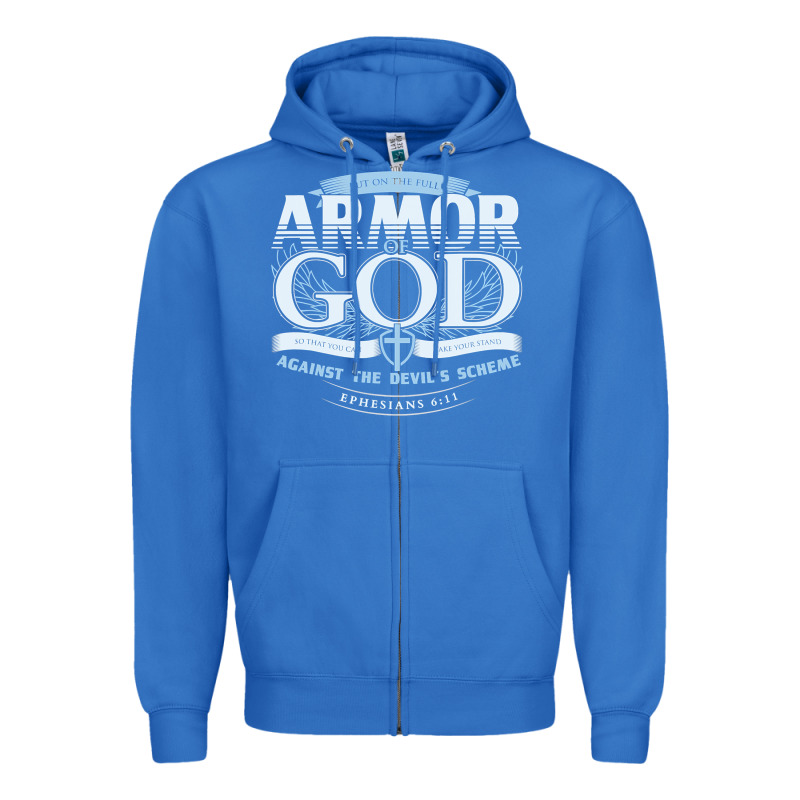 Armor Of God Bible Verse Scripture Zipper Hoodie by linhVisuals | Teevron