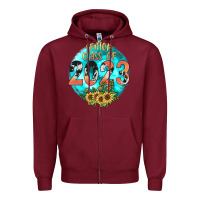 Burgundy class of 2023 senior Zipper Hoodie - JahusDesignShop
