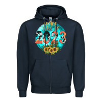 Navy class of 2023 senior Zipper Hoodie - JahusDesignShop
