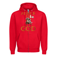 Red armor of god ephesians bible verse Zipper Hoodie - linhVisuals