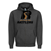 Charcoal Heather the-arizona-rattlers-pen Zipper Hoodie - linhVisuals