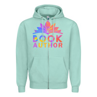Seafoam book author funny author book writing Zipper Hoodie - linhVisuals