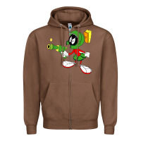 Chestnut marvin the martian Zipper Hoodie - linhVisuals