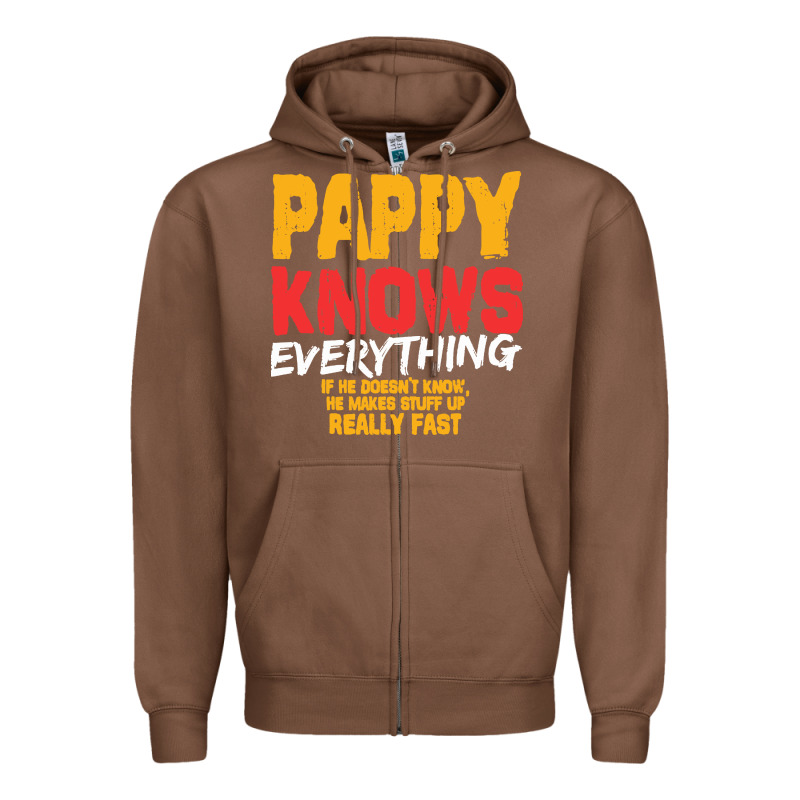 Pappy Knows Everything Zipper Hoodie by linhVisuals | Teevron