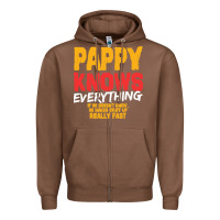 Chestnut pappy knows everything Zipper Hoodie - linhVisuals