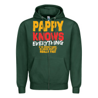 Sports Green pappy knows everything Zipper Hoodie - linhVisuals