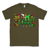 Army Green Mama claus christmas lights and gifts mother's day Classic Tee - HowdyJamesFarm