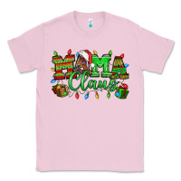 Bubblegum Pink Mama claus christmas lights and gifts mother's day Classic Tee - HowdyJamesFarm