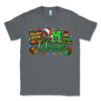 Charcoal Heather Mama claus christmas lights and gifts mother's day Classic Tee - HowdyJamesFarm