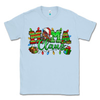 Dusty Blue Mama claus christmas lights and gifts mother's day Classic Tee - HowdyJamesFarm