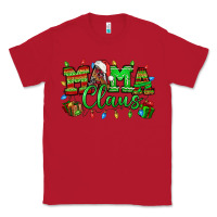 Red Mama claus christmas lights and gifts mother's day Classic Tee - HowdyJamesFarm