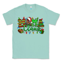 Seafoam Mama claus christmas lights and gifts mother's day Classic Tee - HowdyJamesFarm