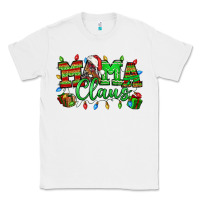 White Mama claus christmas lights and gifts mother's day Classic Tee - HowdyJamesFarm