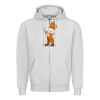 Dove Grey elmer fudd Zipper Hoodie - linhVisuals