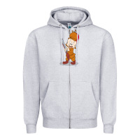 Heather Grey elmer fudd Zipper Hoodie - linhVisuals