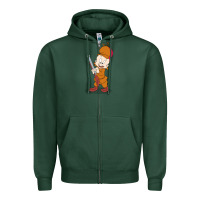 Sports Green elmer fudd Zipper Hoodie - linhVisuals