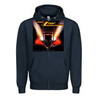 Navy Zz Töp Legend Zipper Hoodie - linhVisuals