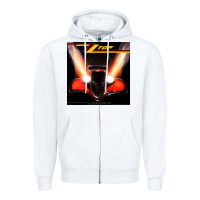 White Zz Töp Legend Zipper Hoodie - linhVisuals