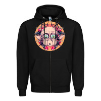 Black mac Zipper Hoodie - linhVisuals