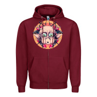 Burgundy mac Zipper Hoodie - linhVisuals